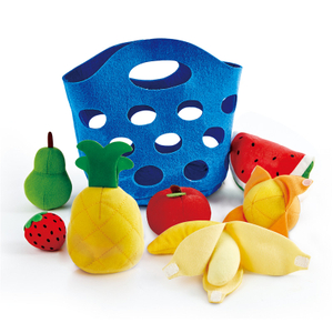 Hape Toddler Buah Bakul | Soft Pretend Food Playset Untuk Kanak-kanak, Buah Toy Buah termasuk Pisang, Apple, Nanas, Orange Dan Lebih