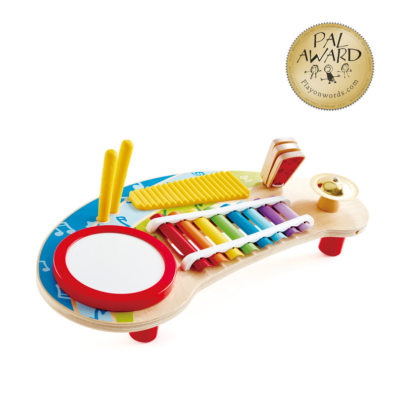 Hape Mighty Mini Band | Anugerah Winning Toddlers & Kids Multiple Musical Wooden Instrument Set